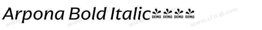 Arpona Bold Italic字体转换